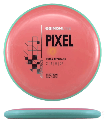 Axiom Pixel Axiom Pixel - Electron Firm / 175g - Orange w/ Green Rim (Black/Silver) - Skyline Disc Golf