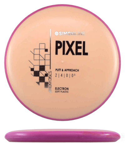 Axiom Pixel Axiom Pixel - Electron Soft / 165g - Orange Peach w/ Red Rim (Black/Silver) - Skyline Disc Golf