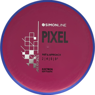 Axiom Pixel Axiom Pixel - Electron Soft / 167g - Deep Red w/ Blue Rim (Black/Silver) - Skyline Disc Golf