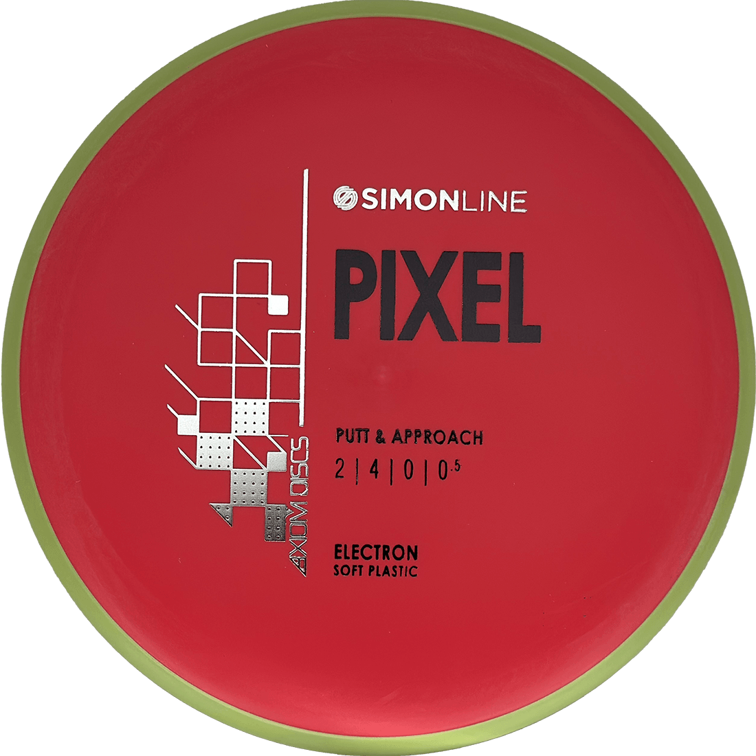 Axiom Pixel Axiom Pixel - Electron Soft / 168g - Red w/ Mustard Yellow Rim (Black/Silver) - Skyline Disc Golf