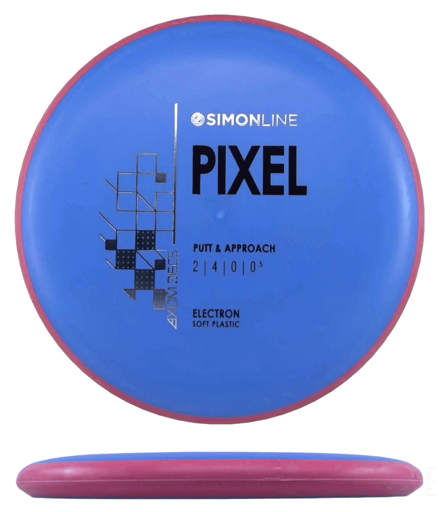 Axiom Pixel Axiom Pixel - Electron Soft / 170g - Blue w/ Red Rim (Black/Silver) - Skyline Disc Golf