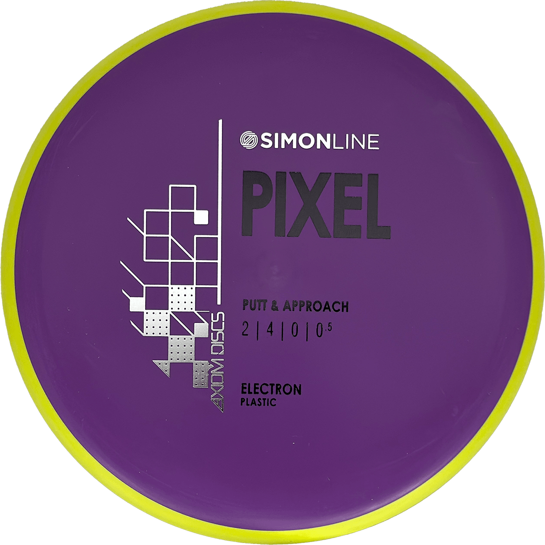 Axiom Pixel Axiom Pixel - Electron Soft / 171g - Purple w/ Yellow Rim (Black/Silver) - Skyline Disc Golf