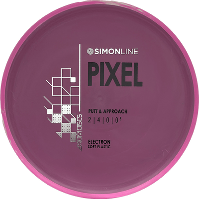 Axiom Pixel Axiom Pixel - Electron Soft / 173g - Maroon w/ Pink Rim (Black/Silver) - Skyline Disc Golf