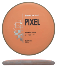 172g - Orange w/ Clay Rim (Black/Silver) Electron Axiom Pixel - Skyline Disc Golf
