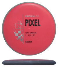 Axiom Pixel - Electron Soft / 174g - Red w/ Gray Marble Rim (Black) - Skyline Disc Golf