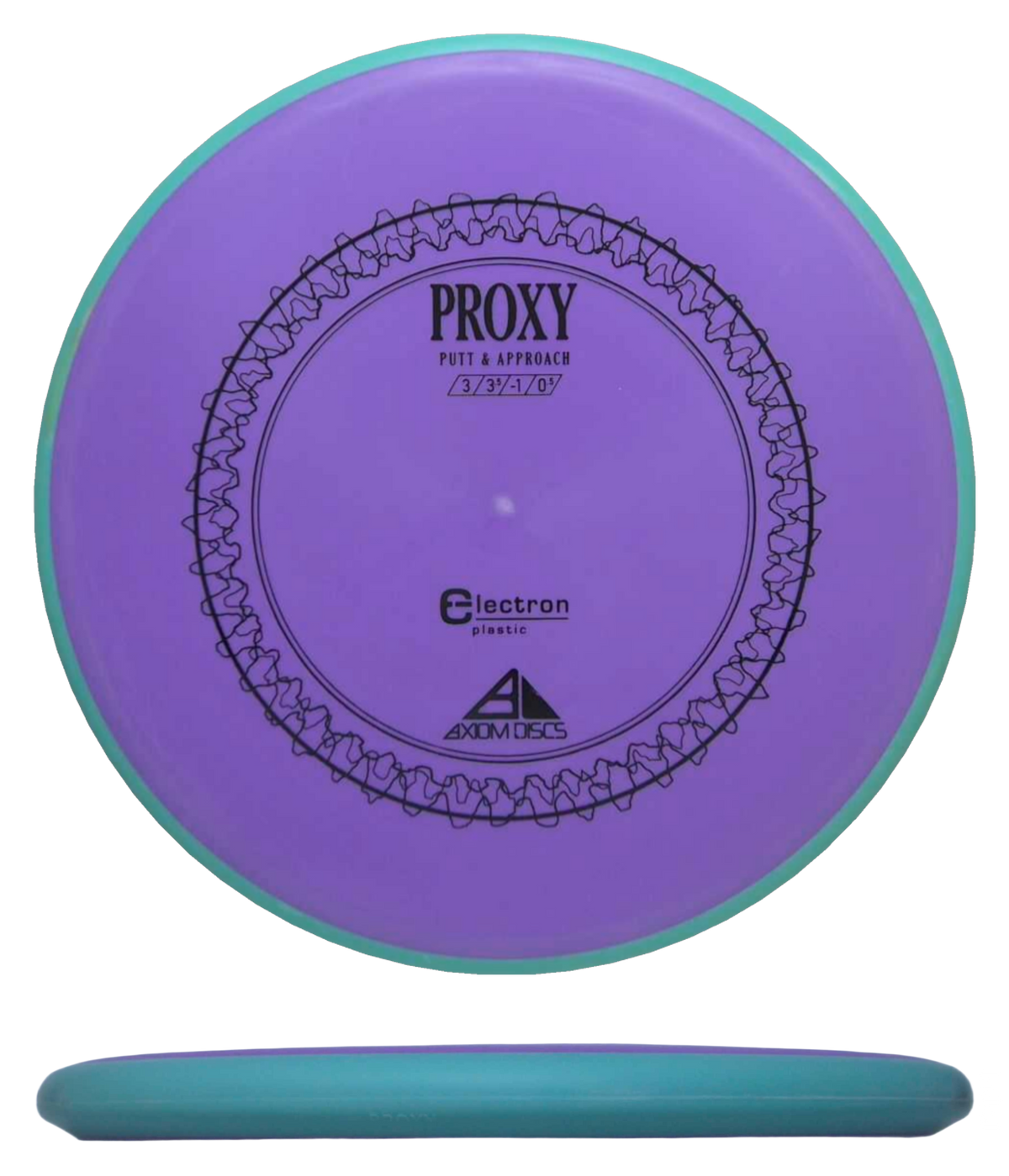 Axiom Proxy - Electron / 167g - Purple w/ Teal Rim (Black) - Skyline Disc Golf