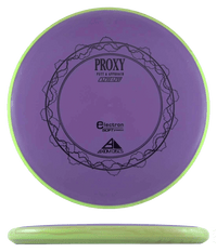 166g - Violet w/ Chartreuse Marble Rim (Black) Electron Soft Axiom Proxy - Skyline Disc Golf