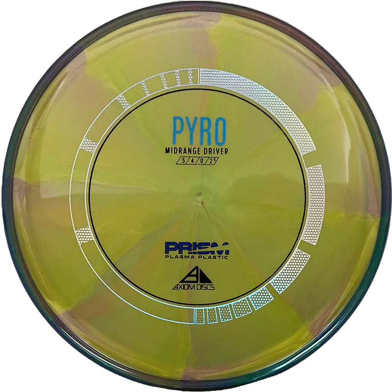 Axiom Pyro - Prism Plasma / 177g - Forest Green Burst w/ Burnt Brown Rim (Rainbow/Chrome) Skyline Disc Golf