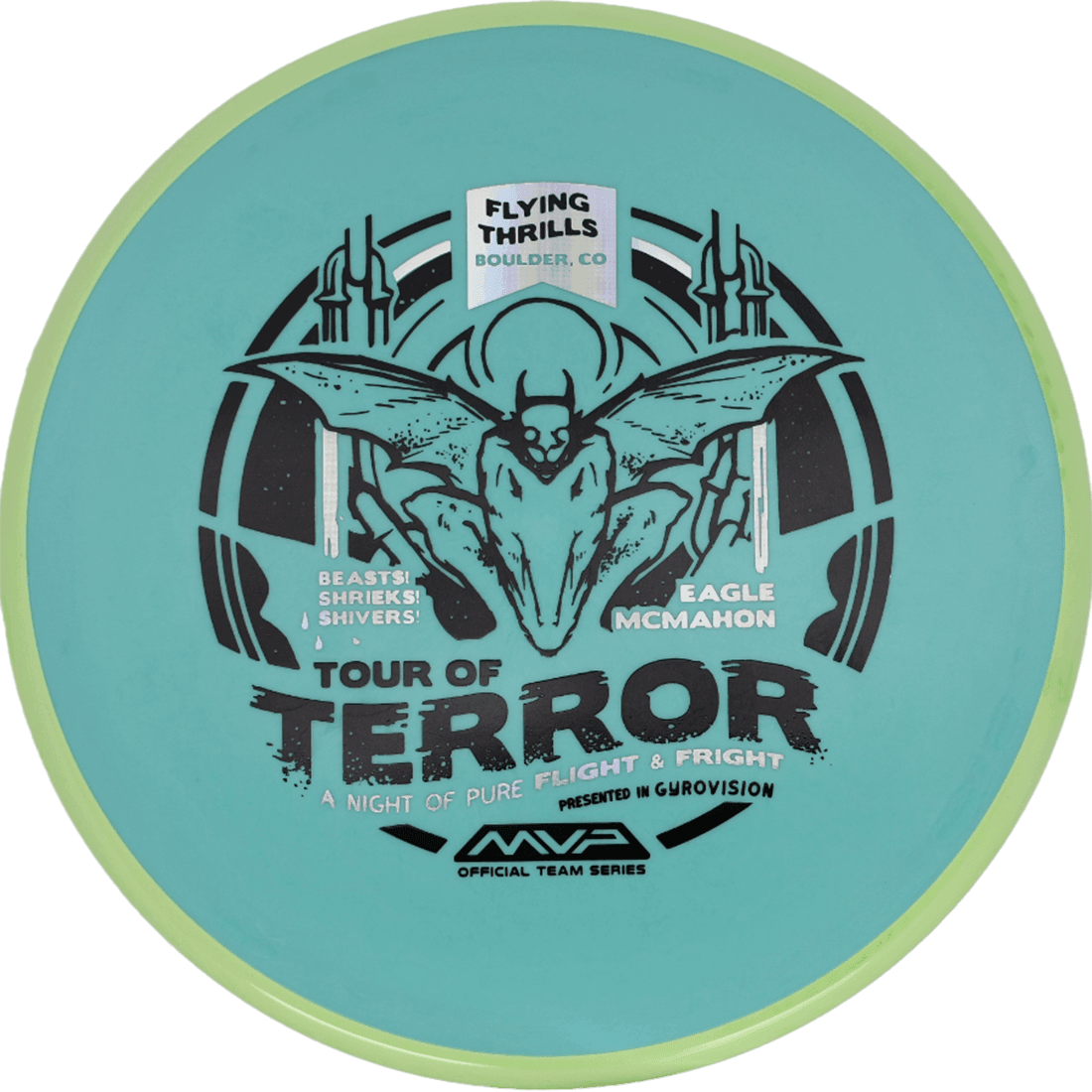 Axiom Pyro Axiom Pyro - Fission - Team Halloween Edition / 177g - Mint w/ Lemonade Rim (Halloween Stamp) - Skyline Disc Golf