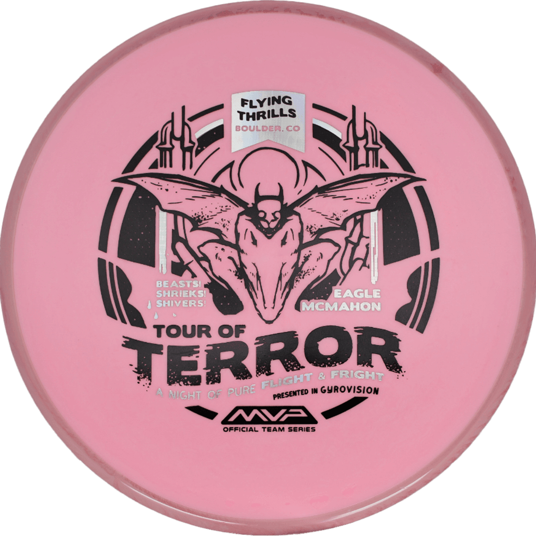 Axiom Pyro Axiom Pyro - Fission - Team Halloween Edition / 178g - Pink w/ Pink Rim (Halloween Stamp) - Skyline Disc Golf