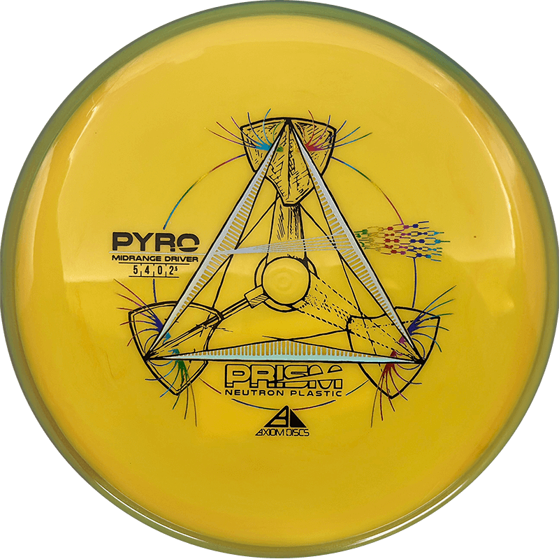 Axiom Pyro Axiom Pyro - Prism Neutron / 173g - Banana w/ Yellow-ish Rim (Rainbow/Chrome) - Skyline Disc Golf