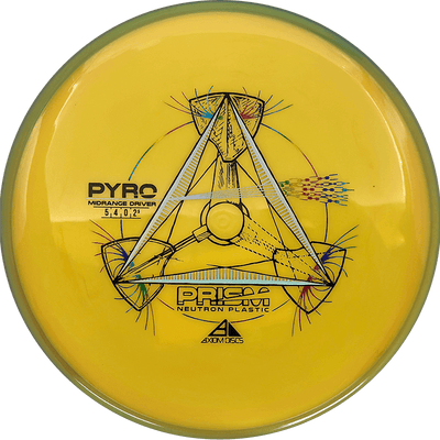 Axiom Pyro Axiom Pyro - Prism Neutron / 173g - Banana w/ Yellow-ish Rim (Rainbow/Chrome) - Skyline Disc Golf