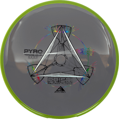 Axiom Pyro Axiom Pyro - Prism Neutron / 173g - Gray w/ Yellow Green Rim (Rainbow/Chrome) - Skyline Disc Golf