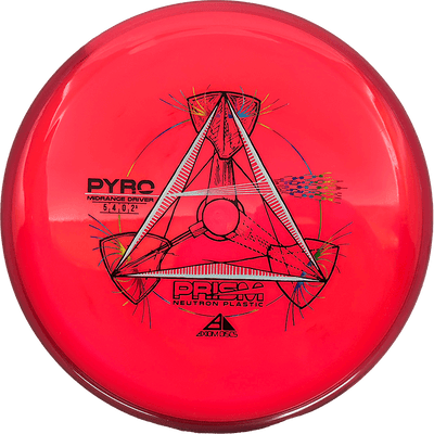 Axiom Pyro Axiom Pyro - Prism Neutron / 173g - Hot Red w/ Red Rim (Rainbow/Chrome) - Skyline Disc Golf