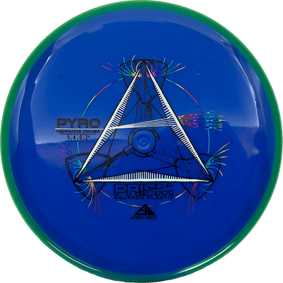 Axiom Pyro Axiom Pyro - Prism Neutron / 178g - Blue w/ Green Rim (Rainbow/Chrome) - Skyline Disc Golf