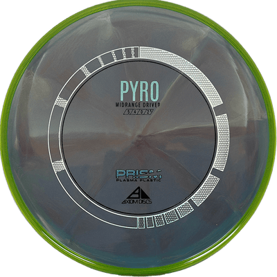 Axiom Pyro Axiom Pyro - Prism Plasma / 177g - Mauve/Gray Burst w/ Yellow Green Rim (Rainbow/Chrome) - Skyline Disc Golf