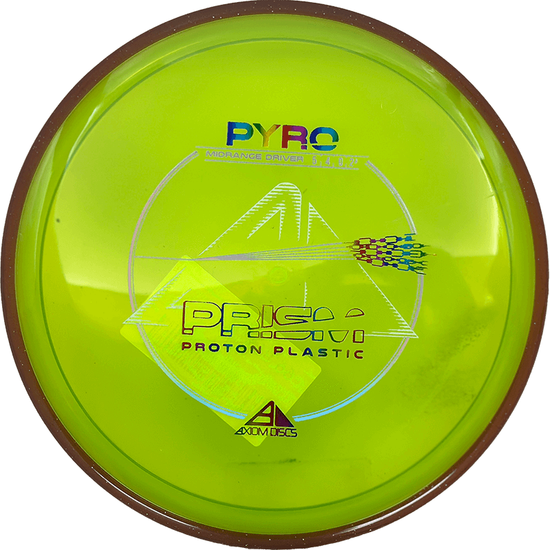 Axiom Pyro Axiom Pyro - Prism Proton / 177g - Chartreuse w/ Deep Red Rim (Rainbow/Chrome) - Skyline Disc Golf