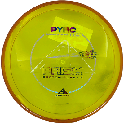 Axiom Pyro Axiom Pyro - Prism Proton / 177g - Yellow w/ Orange Rim (Rainbow/Chrome) - Skyline Disc Golf