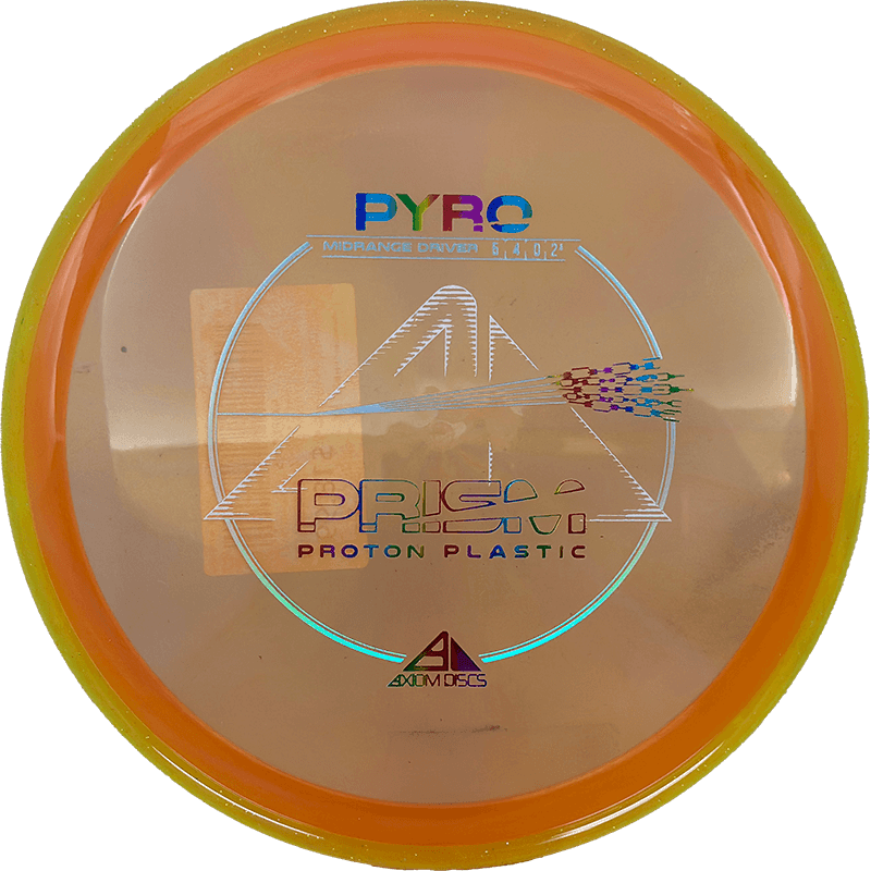 Axiom Pyro Axiom Pyro - Prism Proton / 178g - Orange w/ Yellow Rim (Rainbow/Chrome) - Skyline Disc Golf