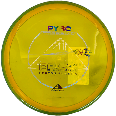 Axiom Pyro Axiom Pyro - Prism Proton / 178g - Yellow w/ Lime Rim (Rainbow/Chrome) - Skyline Disc Golf