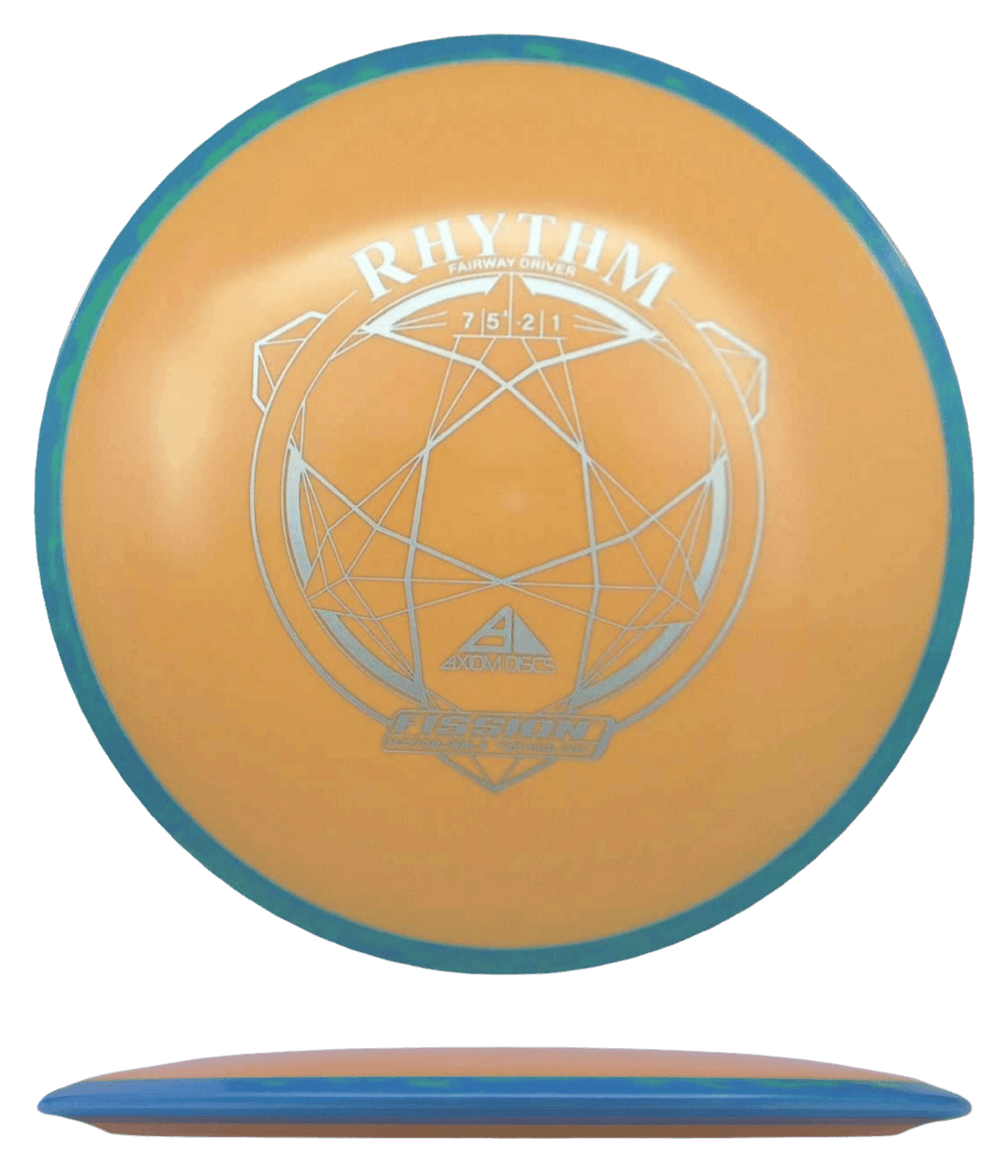 Axiom Rhythm - Fission / 167g - Orange-ish w/ Blue-ish Rim (Gray)