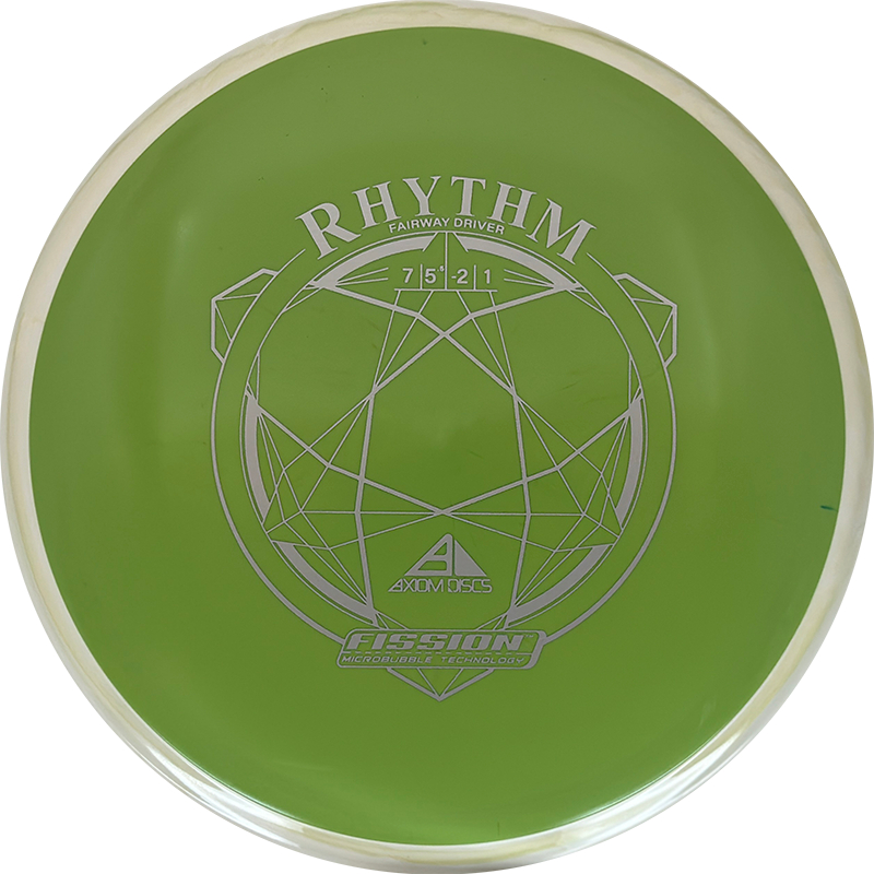 Axiom Rhythm Axiom Rhythm - Fission / 153g - Pea Green w/ Off-White Marble Rim (Gray) - Skyline Disc Golf