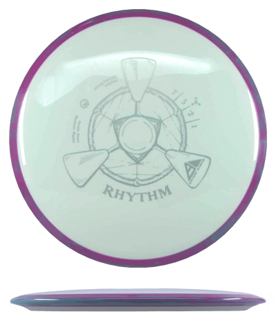 Axiom Rhythm Axiom Rhythm - Neutron / 162g - White w/ Magenta Marble Rim (Silver) - Skyline Disc Golf