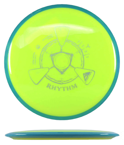 Axiom Rhythm Axiom Rhythm - Neutron / 163g - Yellow w/ Teal Rim (Silver) - Skyline Disc Golf