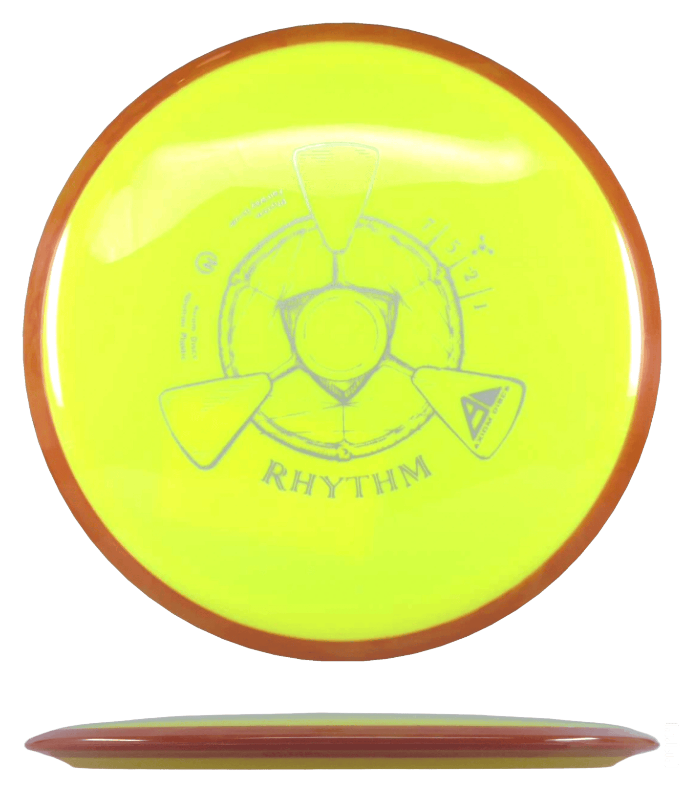 Axiom Rhythm Axiom Rhythm - Neutron / 166g - Yellow w/ Orange Rim (Silver) - Skyline Disc Golf