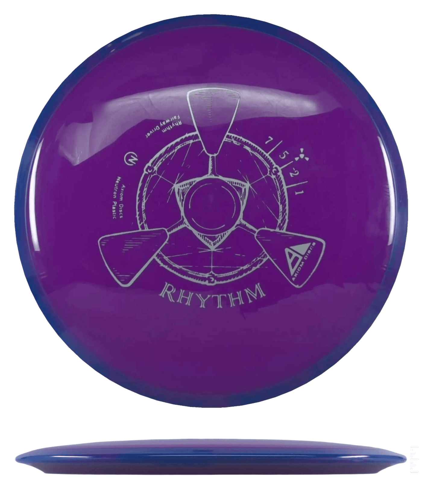 Axiom Rhythm Axiom Rhythm - Neutron / 166g - Purple w/ Blue Rim (Silver) - Skyline Disc Golf