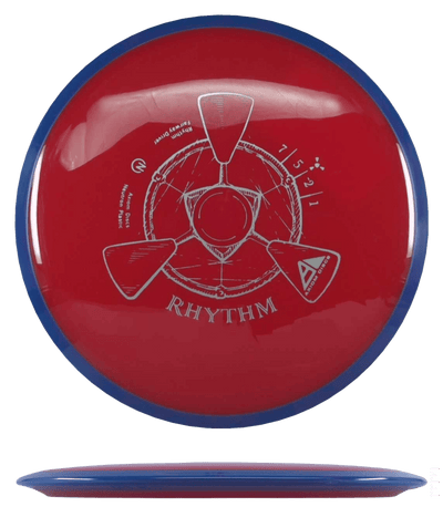 Axiom Rhythm Axiom Rhythm - Neutron / 174g - Red w/ Blue Rim (Silver) - Skyline Disc Golf