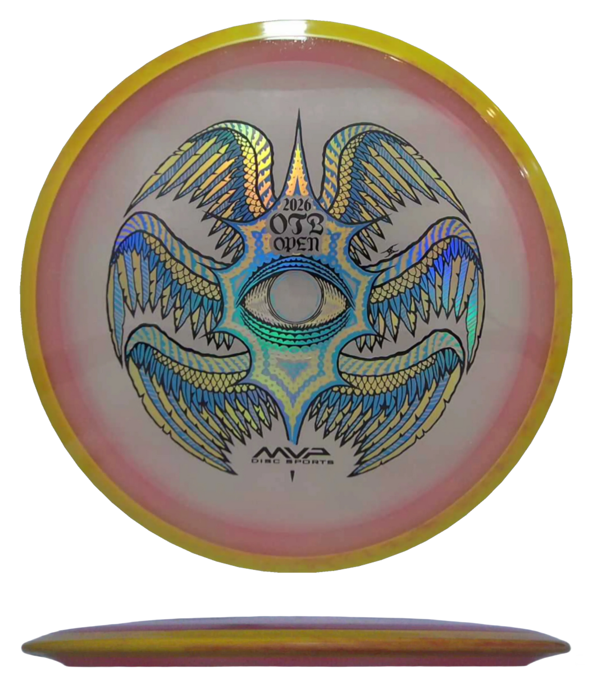 Axiom Rhythm - Particle Proton Soft / 172g - Pink w/ Yellow Orange (OTB Open Edition) Skyline Disc Golf