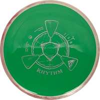 173g - Green w/ White/Mauve Marble Rim (Silver) Neutron Axiom Rhythm - Skyline Disc Golf