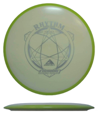 Axiom Rhythm - Fission / 167g - Off-White w/ Chartreuse Rim (Silver) - Skyline Disc Golf