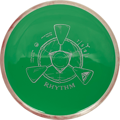 Axiom Rhythm Axiom Rhythm - Neutron / 173g - Green w/ White/Mauve Marble Rim (Silver) - Skyline Disc Golf