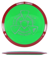 172g - Green w/ Red Rim (Gray) Neutron Axiom Tantrum - Skyline Disc Golf