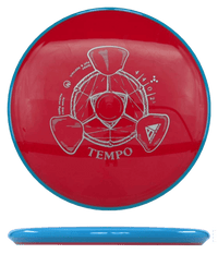 Axiom Tempo - Neutron / 166g - Red w/ Blue Rim (Silver) *059* Skyline Disc Golf