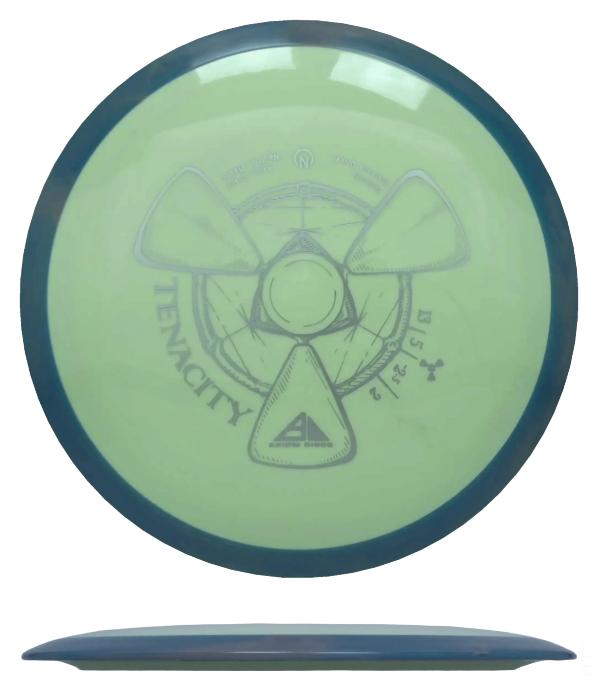 Axiom Tenacity - Neutron / 173g - Hint of Lime w/ Blue Marble Rim (Silver) Skyline Disc Golf