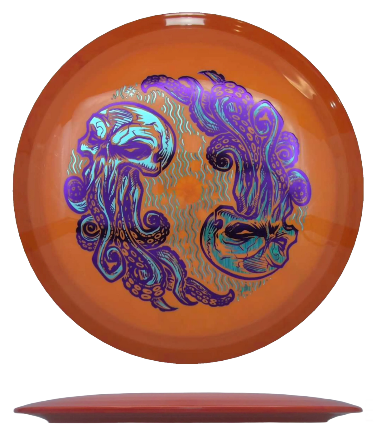 Axiom Time-Lapse - Neutron- DFX Edition / 173g - Orange w/ Orange Marble RIm (Aqua/Sky Blue Foil/Purple Foil - Cthuloop) - Skyline Disc Golf