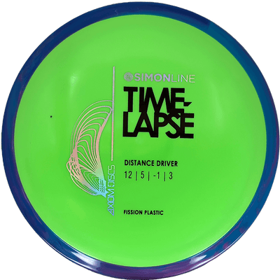 Axiom Time-Lapse Axiom Time-Lapse - Fission / 161g - Lime w/ Blue Rim (Chrome) - Skyline Disc Golf