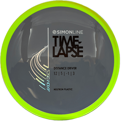 Axiom Time-Lapse Axiom Time-Lapse - Neutron / 172g - Gray w/ Chartreuse Rim (Chrome) - Skyline Disc Golf