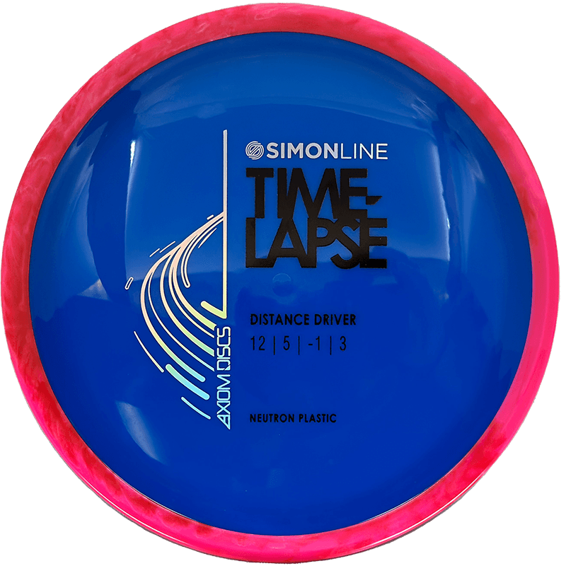 Axiom Time-Lapse Axiom Time-Lapse - Neutron / 175g - Blue w/ Red/Blue Marble Rim (Chrome) - Skyline Disc Golf