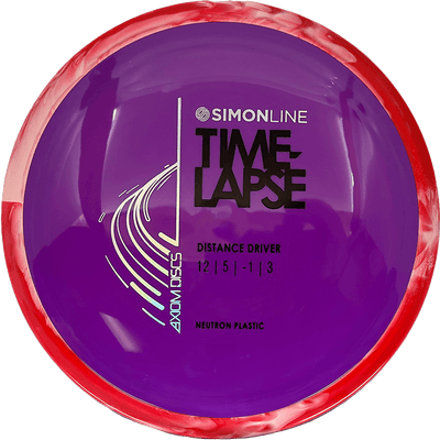 Axiom Time-Lapse Axiom Time-Lapse - Neutron / 175g - Purple w/ Red/White Marble Rim (Chrome) - Skyline Disc Golf