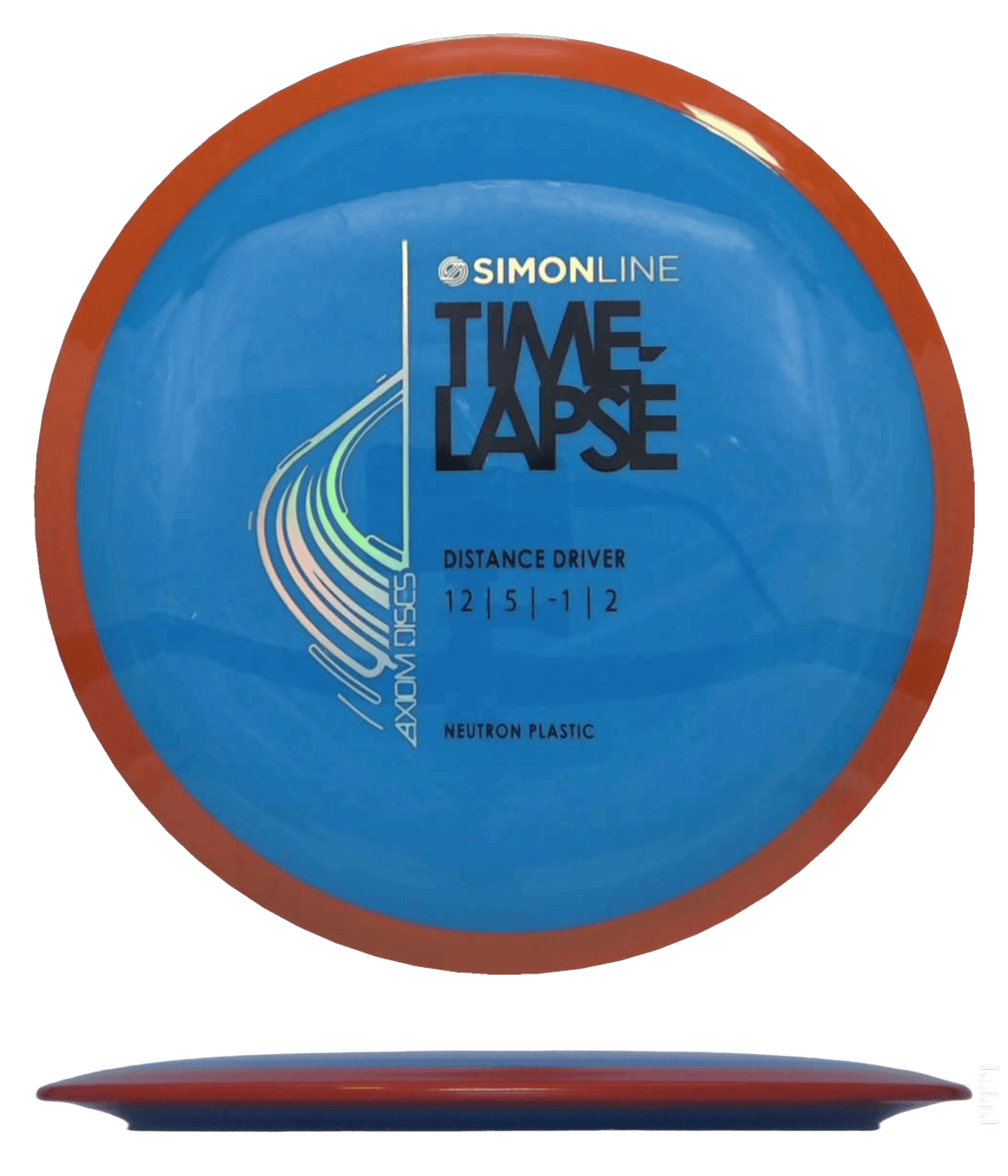 169g - White w/ Green Rim (Chrome) Neutron Axiom Time - Lapse - Skyline Disc Golf