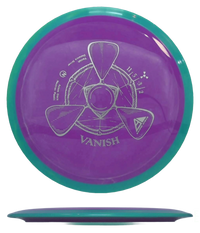 Axiom Vanish - Neutron / 168g - Purple Magenta Swirl w/ Seafoam Rim (Silver) Skyline Disc Golf