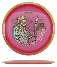 172g - Red w/ Mustard Marble Rim (OTB Champions Cup) Particle Proton Axiom Virus - Skyline Disc Golf