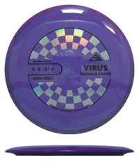 Axiom Virus - Neutron / 159g - Purple w/ Purple Rim (Black/Chrome) - Skyline Disc Golf