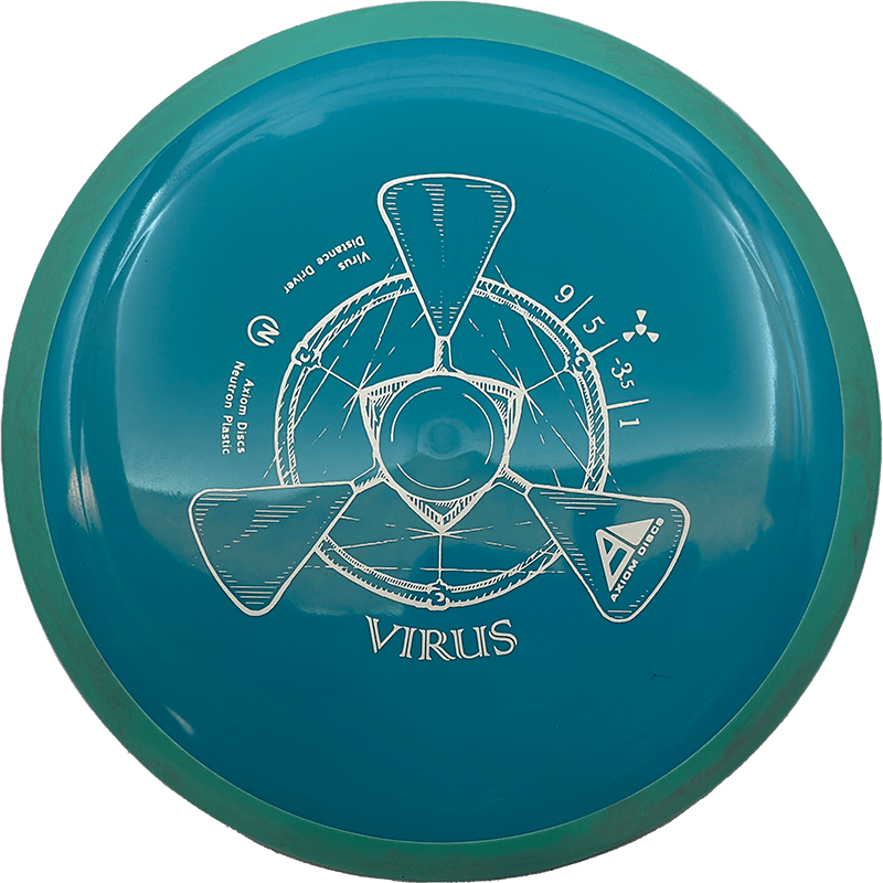 Axiom Virus Axiom Virus - Neutron / 171g - Green w/ Green Rim (Gray) - Skyline Disc Golf