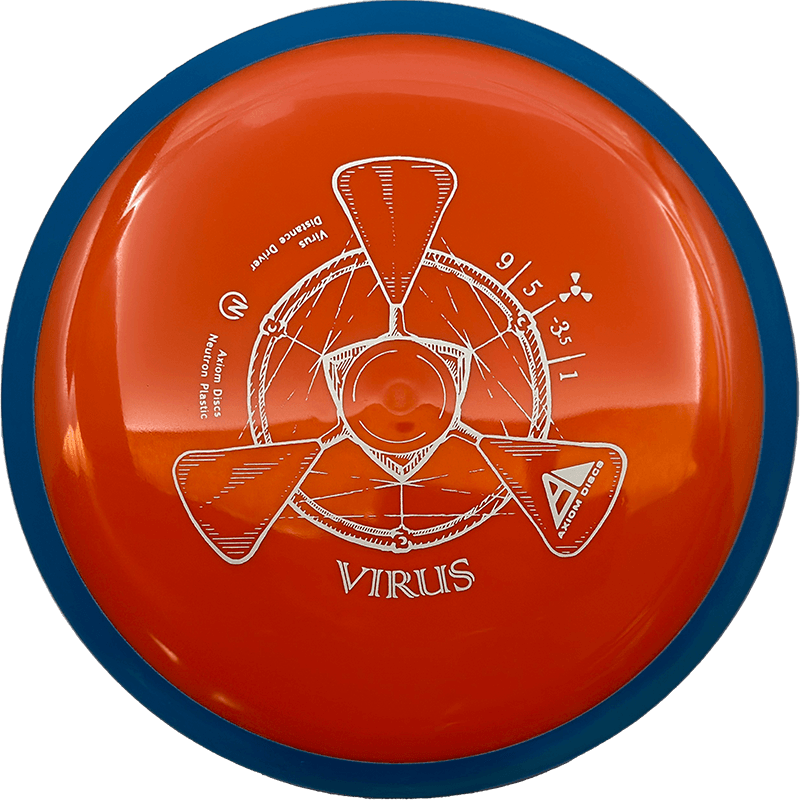 Axiom Virus Axiom Virus - Neutron / 172g - Orange w/ Blue Rim (Gray) - Skyline Disc Golf