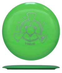 167g - Lime w/ Lime Rim (Silver) Neutron Axiom Virus - Skyline Disc Golf